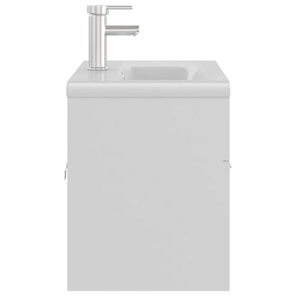 Mueble Con Lavabo Madera De Ingeniería Blanco_3