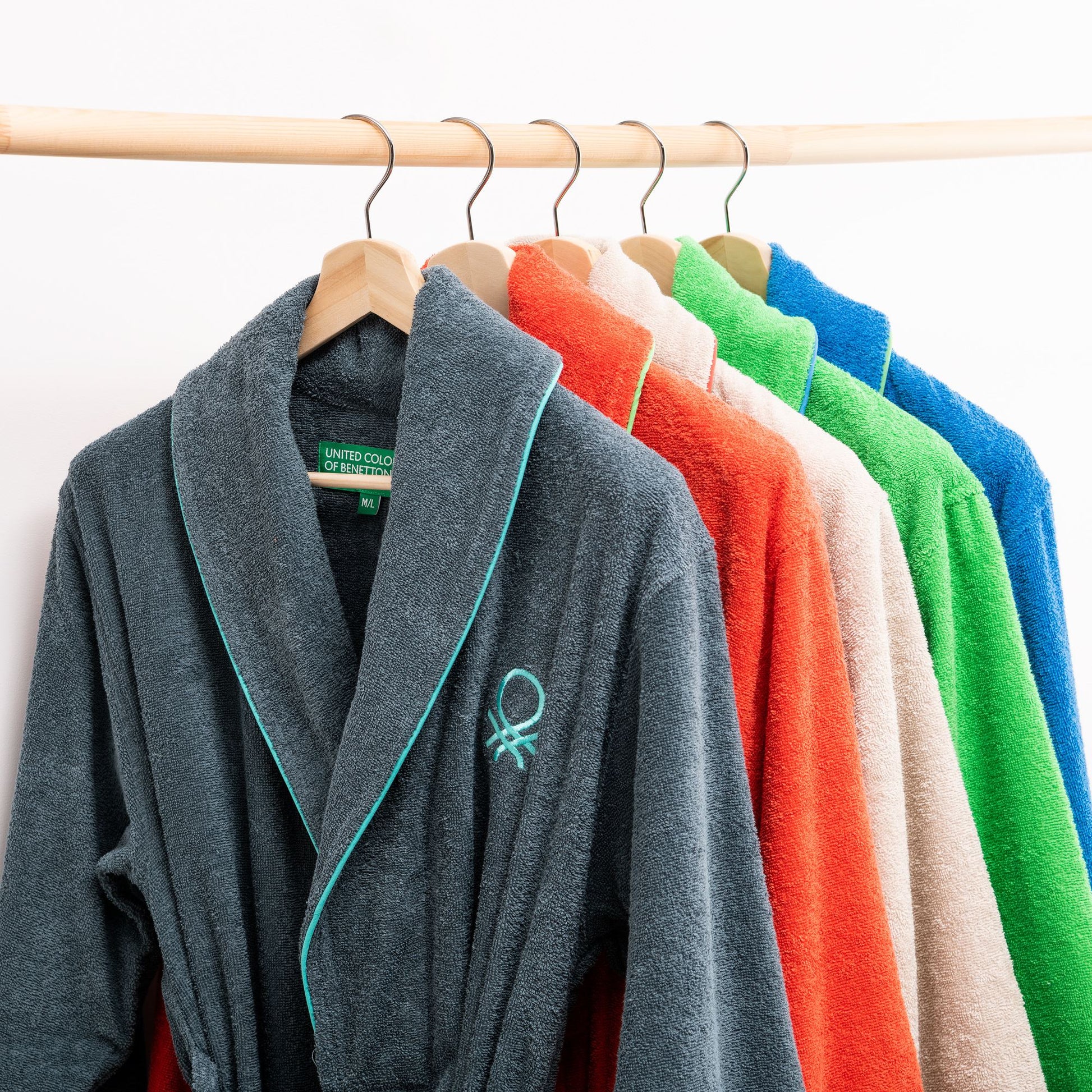 Albornoz L/xl 360gsm 100% Algodón Rojo Rainbow_5