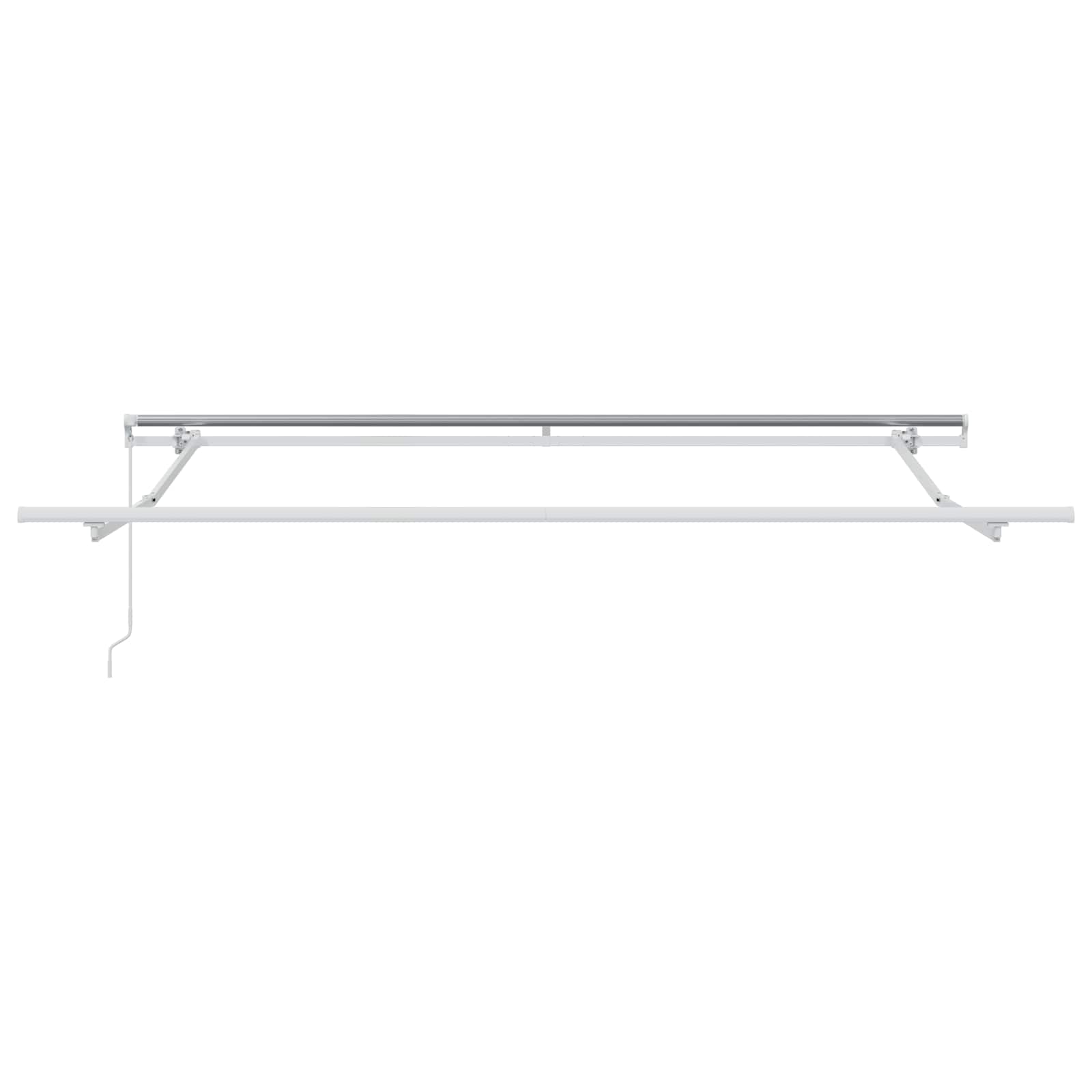 Toldo Retráctil Rojo 300 X 250 X 165 Cm Poliéster Y Aluminio_0