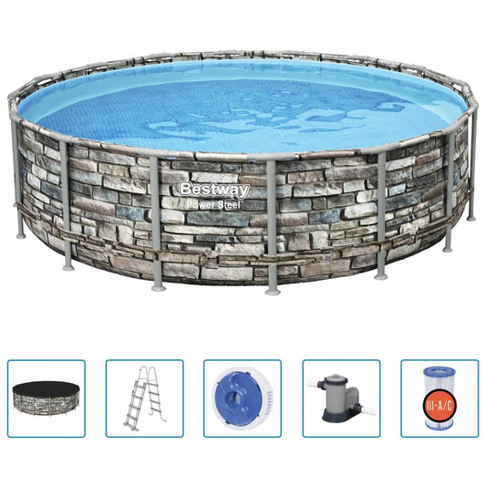 Bestway Conjunto De Piscina Power Steel 488x122 Cm_0