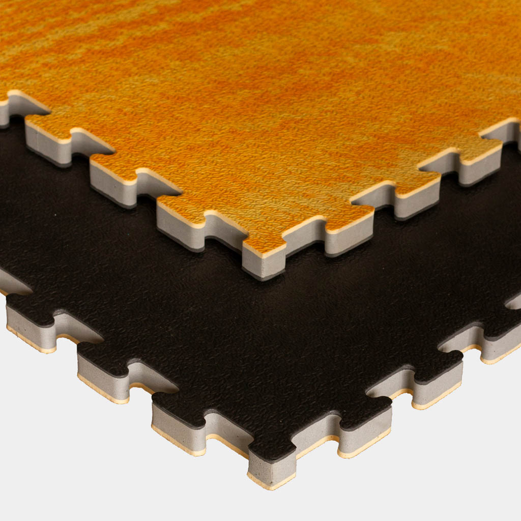 Tatami Puzzle 2,5cm 100x100cm – Efecto Madera/negro_0