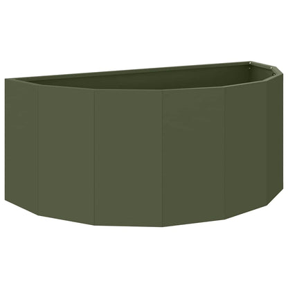 Jardinera Verde Oliva 90 X 45 X 35 Cm Acero_0