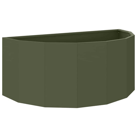 Jardinera Verde Oliva 90 X 45 X 35 Cm Acero_0