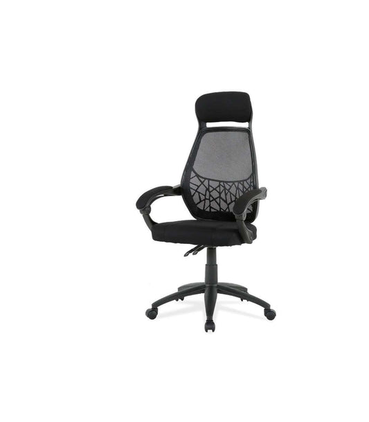 Silla De Oficina Erika En Negro. Alto: 114,5-122,5, Ancho: 62, Fondo: 58._0
