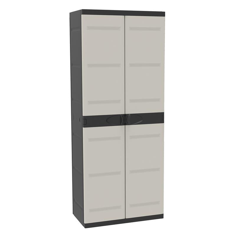 Armario Escobero 70 cm Titanium Plastiken Negro