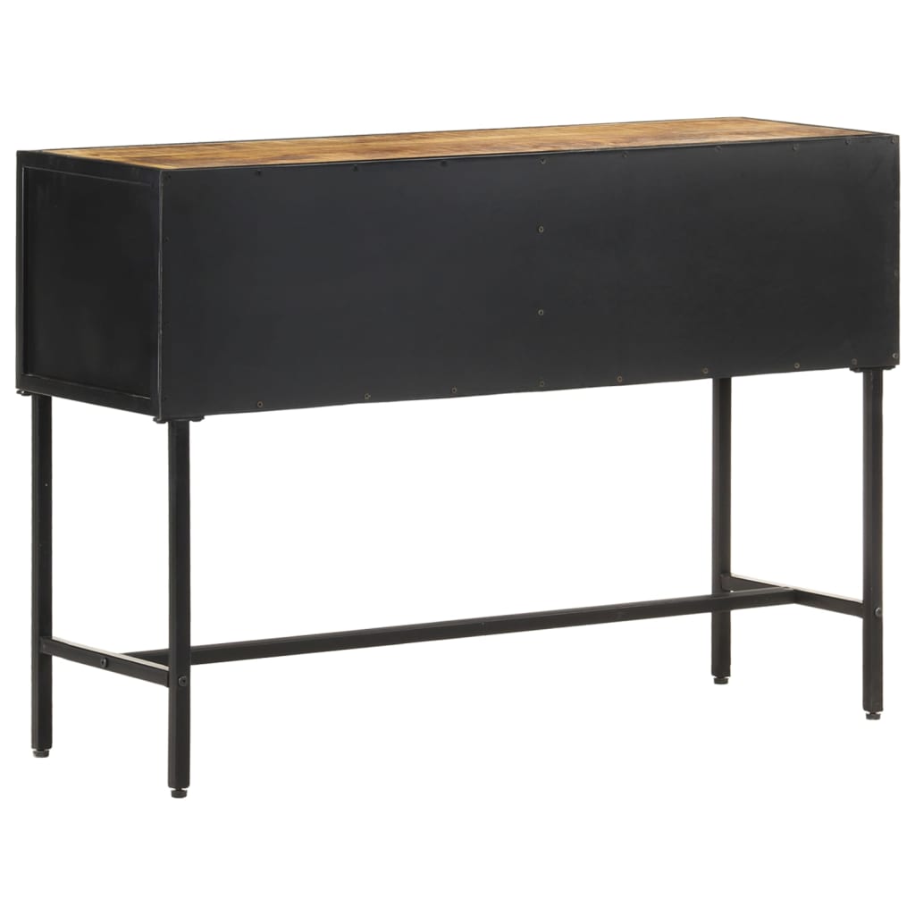 Mesa Consola De Madera Rugosa De Mango 110x35x75 Cm_2