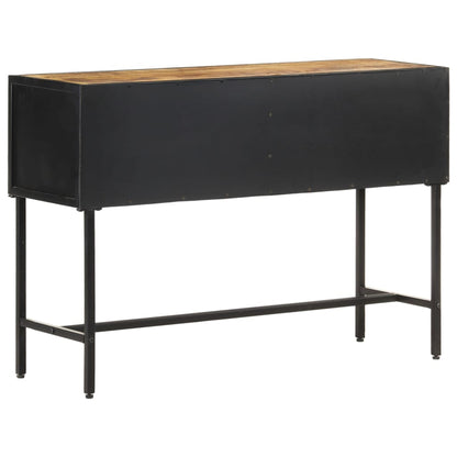 Mesa Consola De Madera Rugosa De Mango 110x35x75 Cm_2