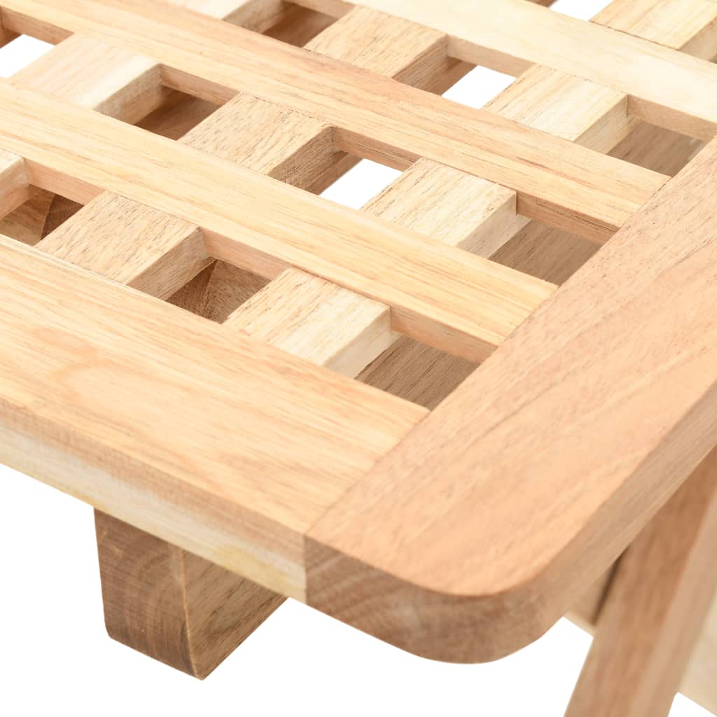 Mesa Auxiliar Plegable De Madera Maciza De Nogal 50x50x49 Cm_3