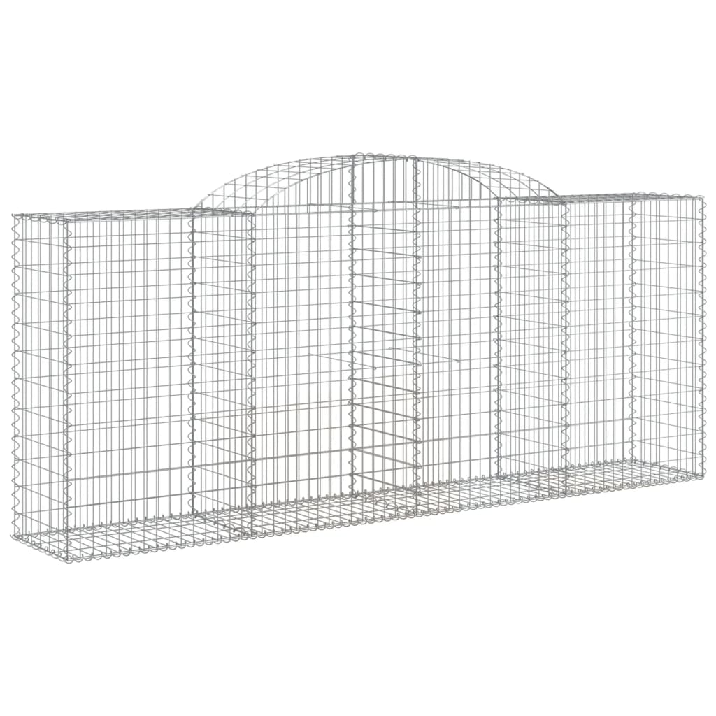 Cestas De Gaviones 5 Uds Forma De Arco Hierro 300x50x120/140 Cm_2