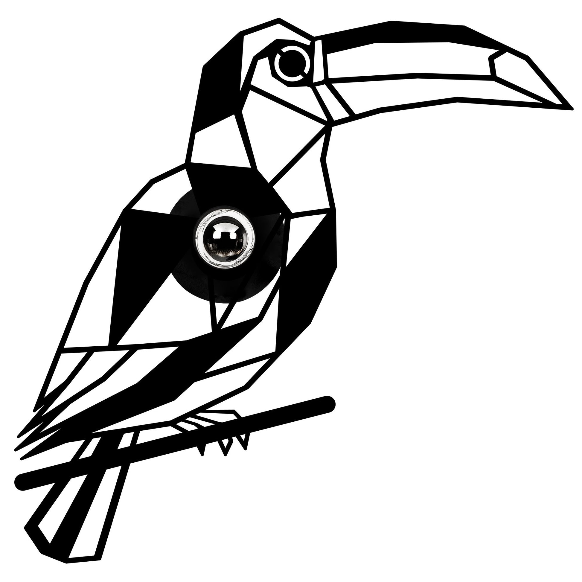 Aplique De Pared, Mdf , Negro, 50x12x49, Casquillo E 27 Max 100 W_0