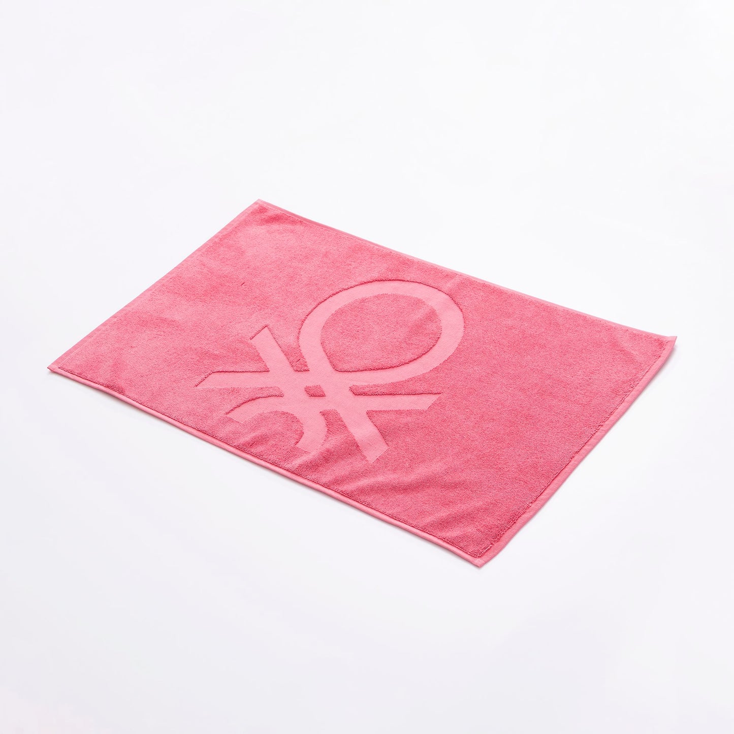 Alfombra De Baño 50x80cm 1000gsm 100% Algodon C/ Logo Bordado Rosa Core Benetton_1