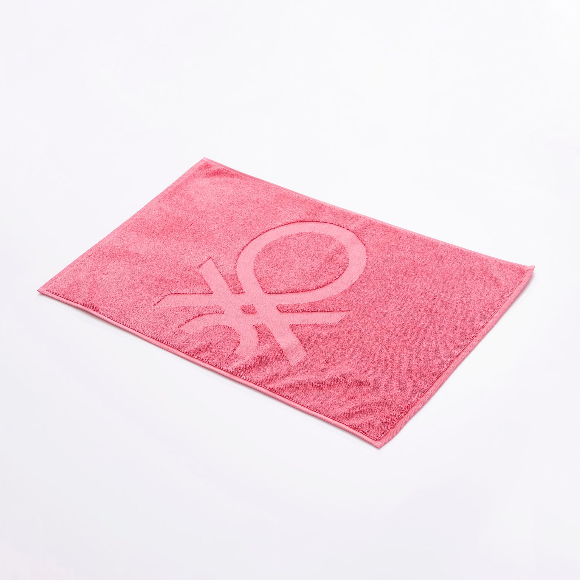 Alfombra De Baño 50x80cm 1000gsm 100% Algodon C/ Logo Bordado Rosa Core Benetton_1