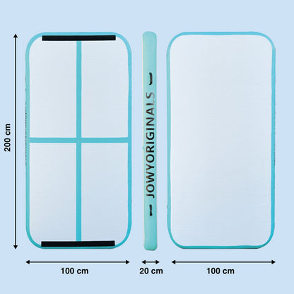 Airtrack 200x100x20cm Colchoneta Inflable, Color Azul