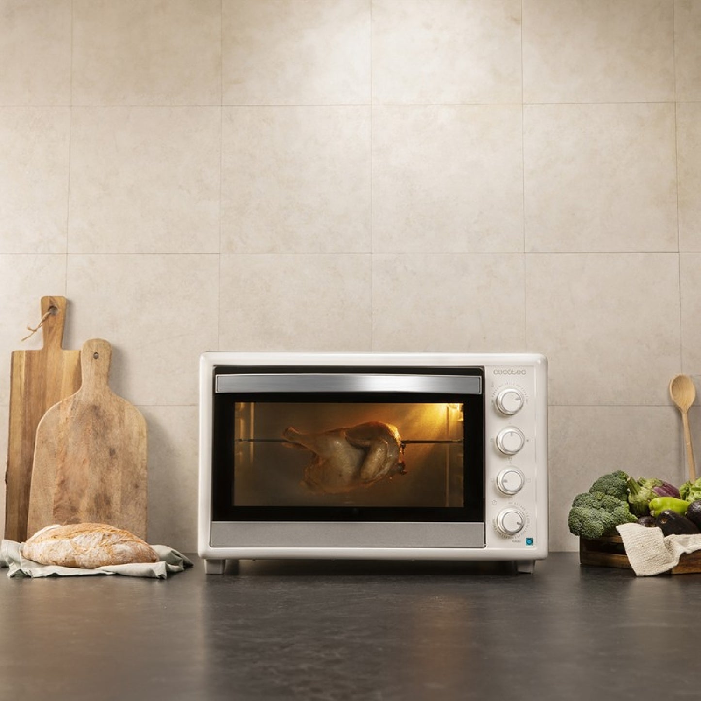 Cecotec Horno De Sobremesa Bake&toast 6090 White Gyro_2
