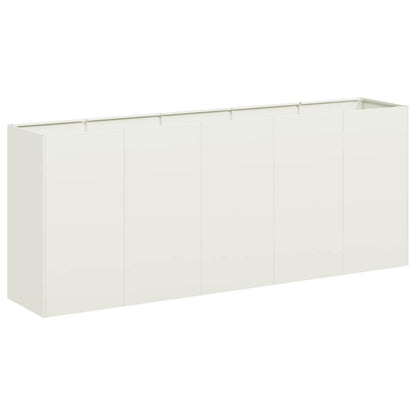 Jardinera De Acero Laminado En Frío Blanco 200x40x80 Cm_0
