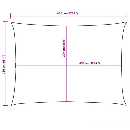 Vidaxl Toldo De Vela Rectangular Tela Oxford Negro 2,5x4,5 M_2
