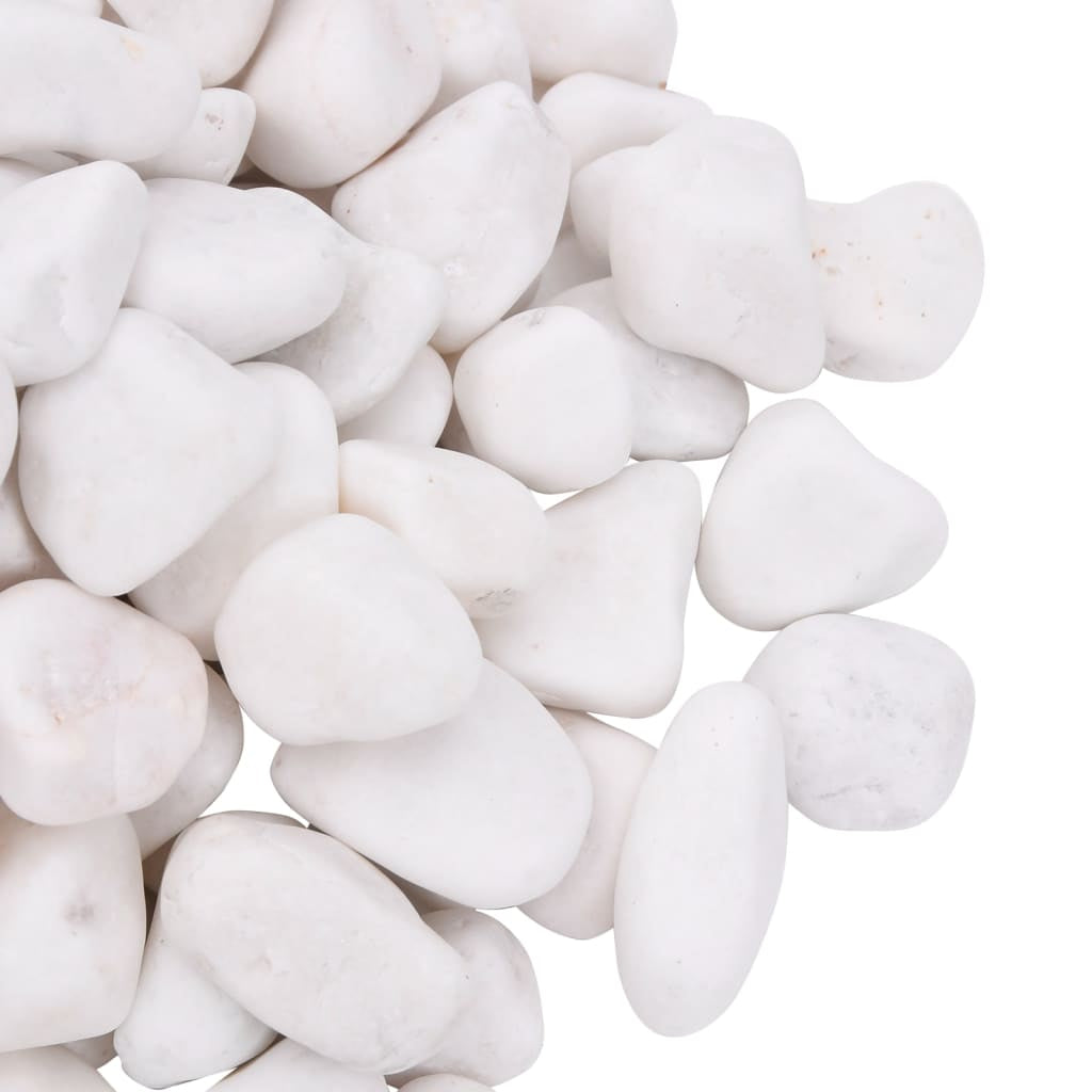 Vidaxl Guijarros Pulidos Blancos 25 Kg 2-5 Cm_3