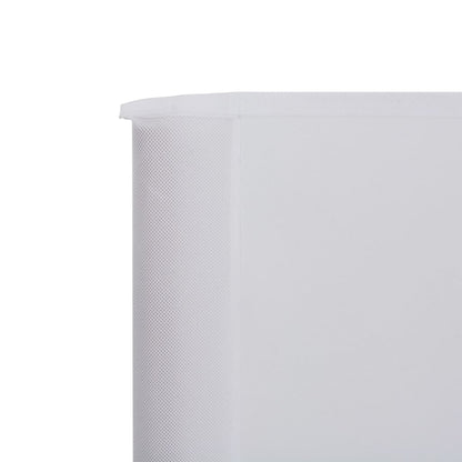 Vidaxl Paravientos De 5 Paneles Tela Blanco Arena 600x120 Cm_3