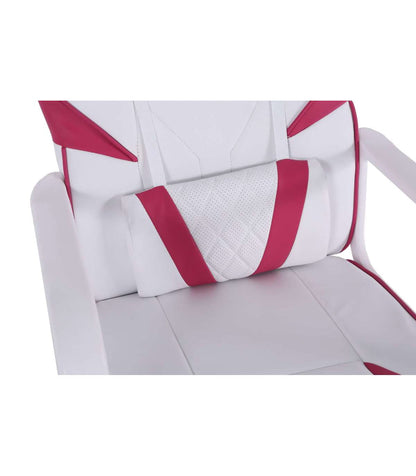 Silla Gaming Xtr X10 De Oficina, Despacho O Estudio, Acabado En Símil Piel Blanco/rosa, 101 Cm(alto)57 Cm(ancho)60 Cm(largo)_2