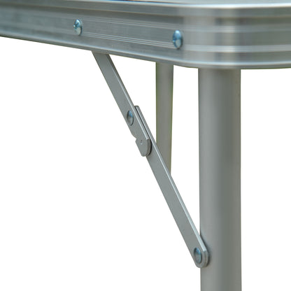 Outsunny Mesa Plegable 120x60x70 Cm Convertible En Maleta Altura Regulable_5