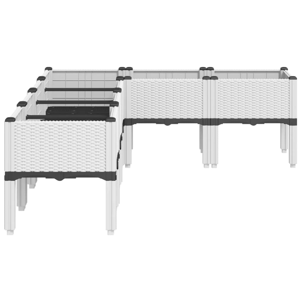 Jardinera Con Patas Pp Blanco 160x120x42 Cm_3
