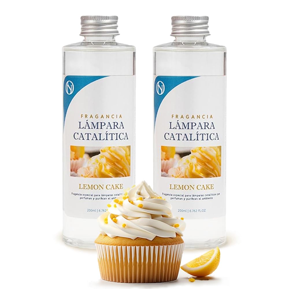 Pack Ahorro 2x Fragancia Lámpara Catalítica 500ml: Aroma Lemon Cake - Disfruta De Tu Aroma Favorito Durante Más Tiempo_0
