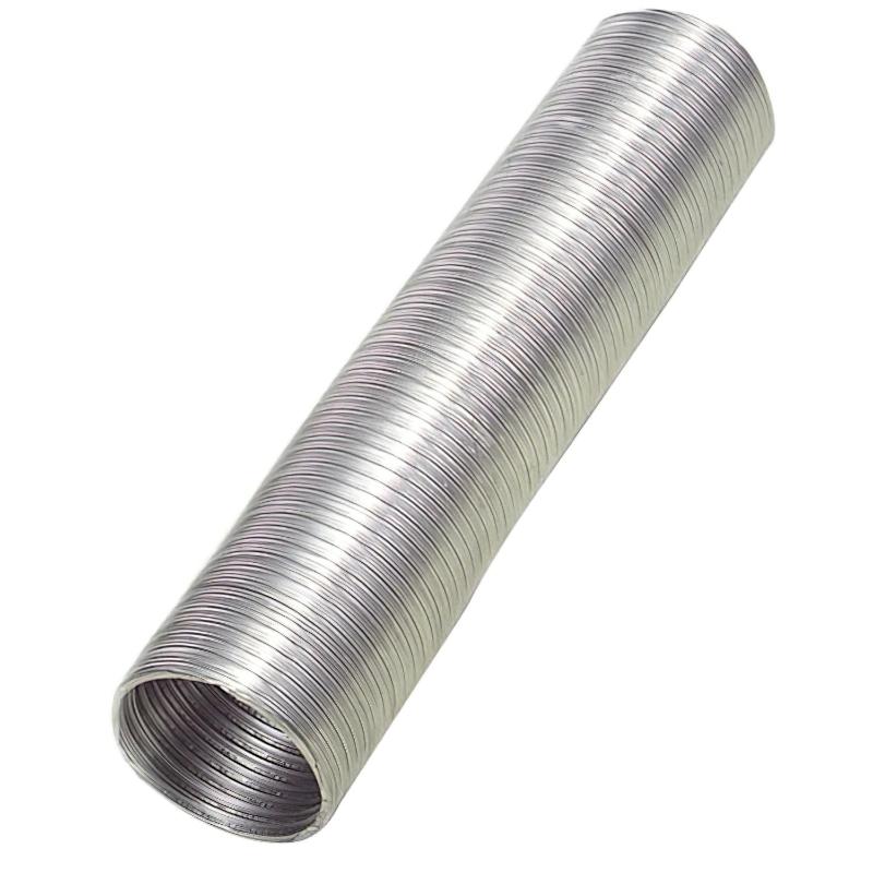 Tubo Aluminio Compacto Gris Ø 150 Mm. / 5 Metros