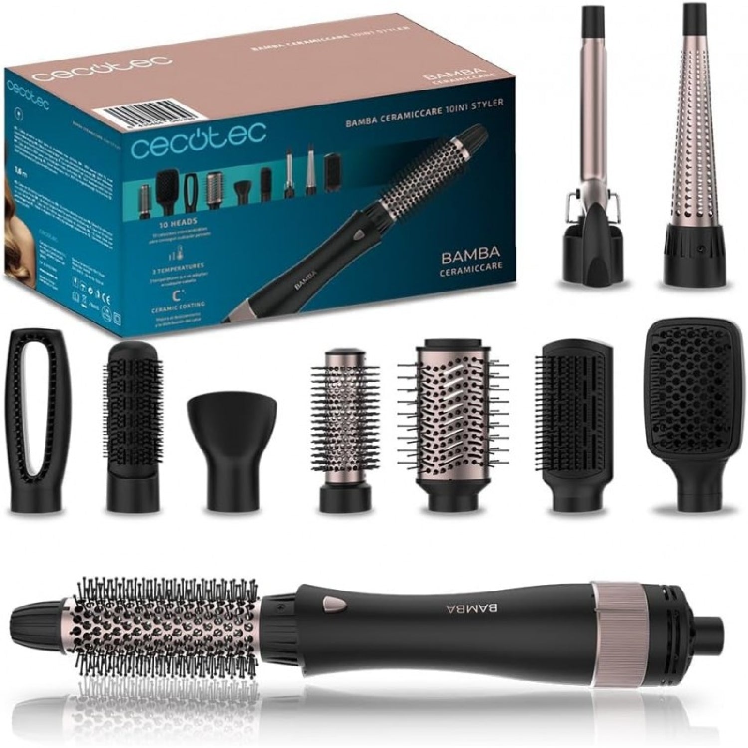 Cecotec Cepillo Moldeador Ceramiccare 10in1 Styler_0