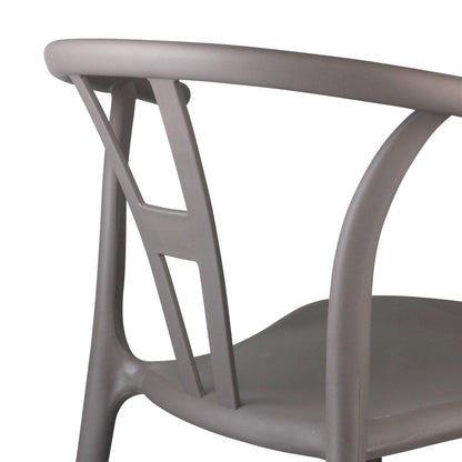 Pack 4 Sillas De Exterior Apilables Scarlett 75x52x49,5cm Thinia Home_3