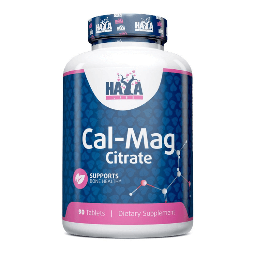Calcio Y Citrato De Magnesio - 90 Tabletas - Minerales - Haya Labs_0