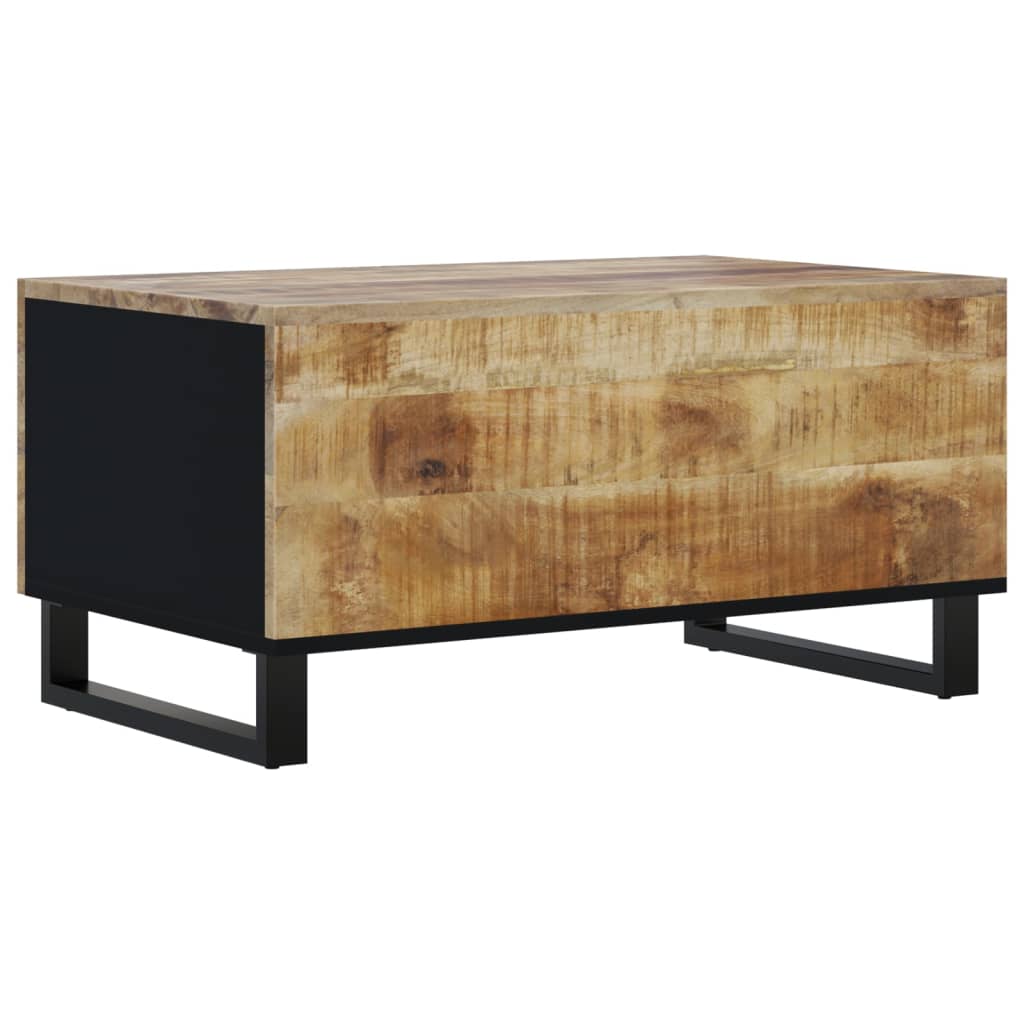 Mesa De Centro Madera Maciza Mango Y Contrachapada 80x50x40 Cm_4