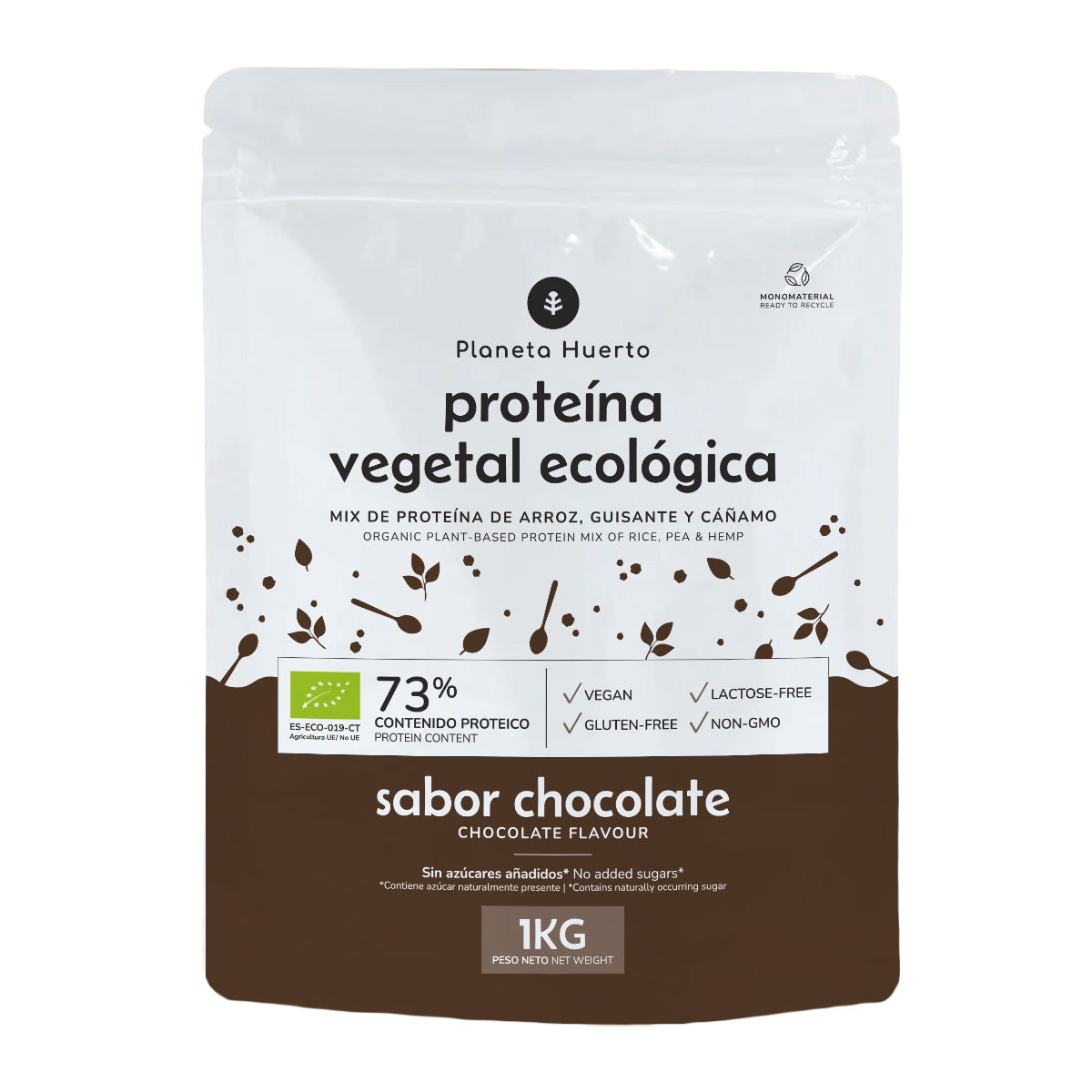 Proteína vegetal ECO 73% chocolate Planeta Huerto  1Kg
