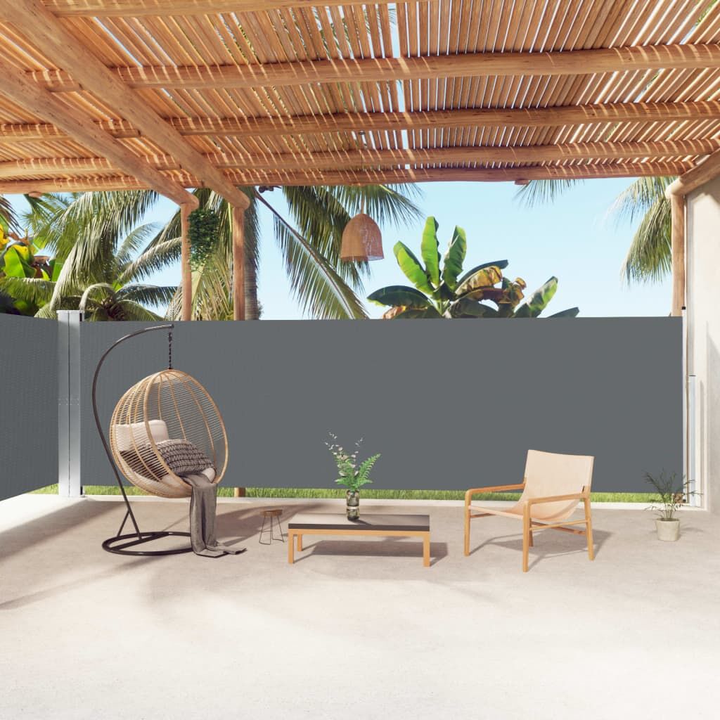 Vidaxl Toldo Lateral Retráctil Antracita 180x1000 Cm_1