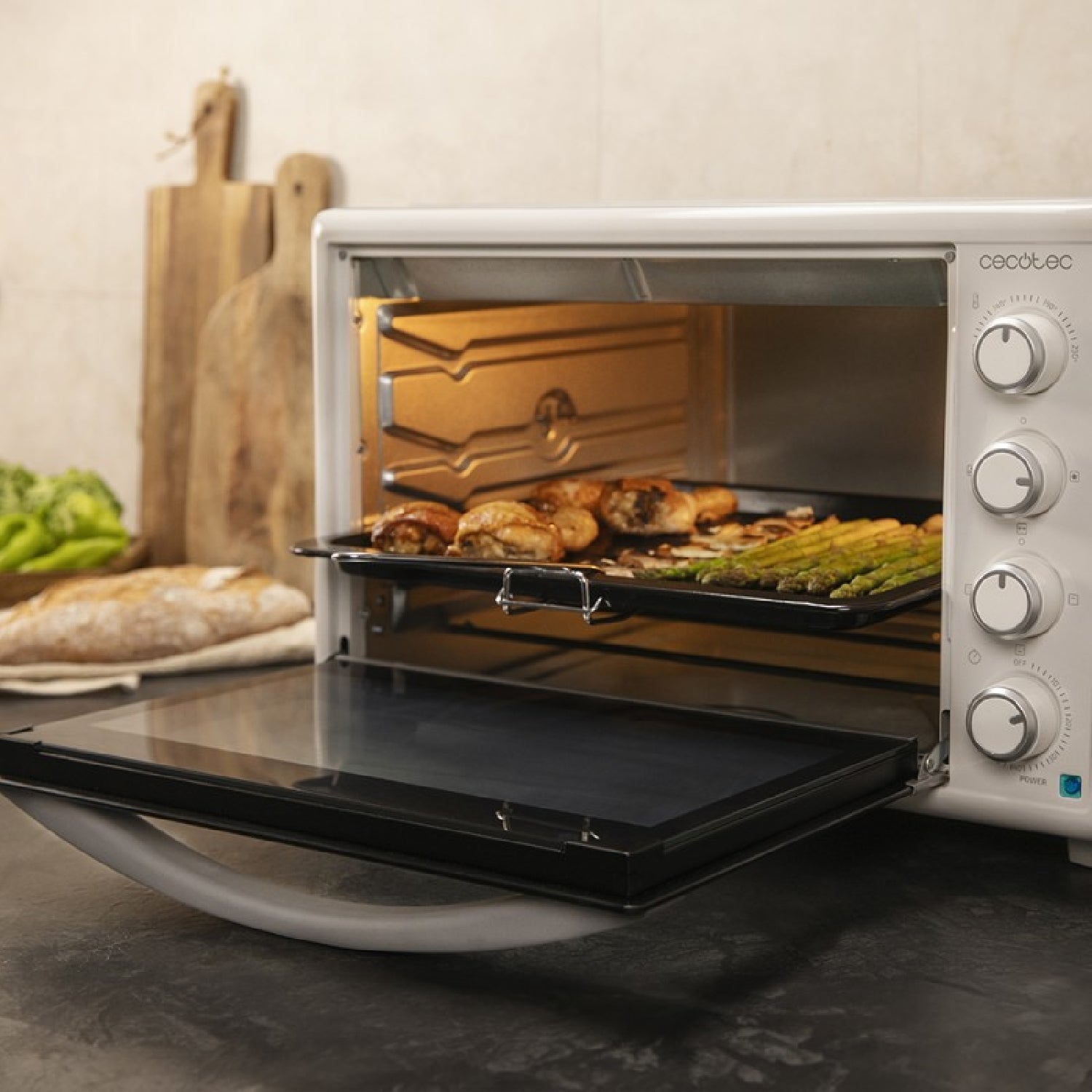 Cecotec Horno De Sobremesa Bake&toast 6090 White Gyro_3