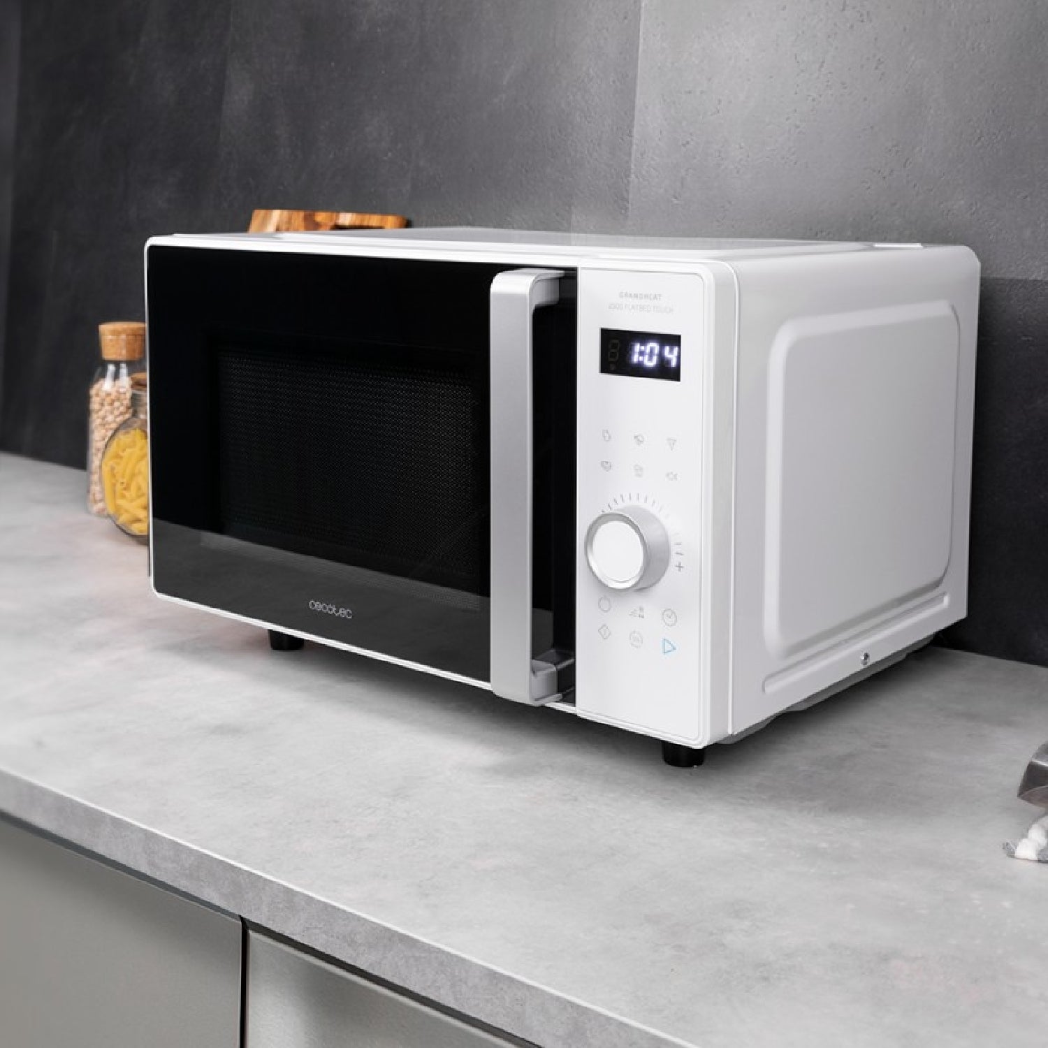 Microondas Sin Plato Digital Grandheat 2500 Flatbed Touch White. 800 W, Capacidad 25 L, Panel De Control Táctil, 8 Funciones Preconfiguradas, Tempor_4