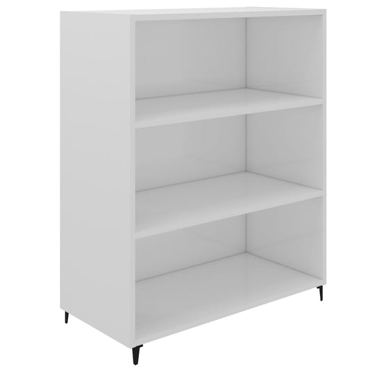 Aparador Madera Contrachapada Blanco Brillante 69,5x32,5x90 Cm / Vetonek_0