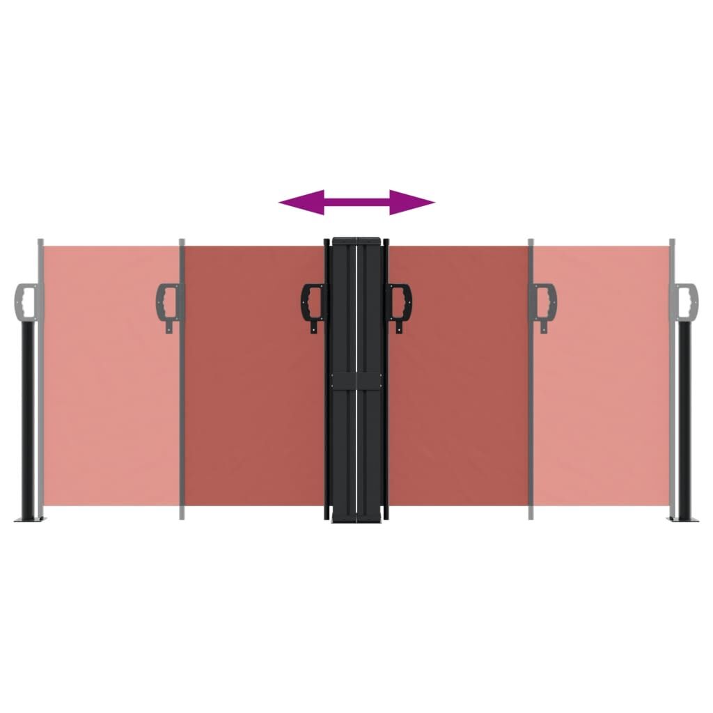 Vidaxl Toldo Lateral Retráctil Terracota 100x600 Cm_4
