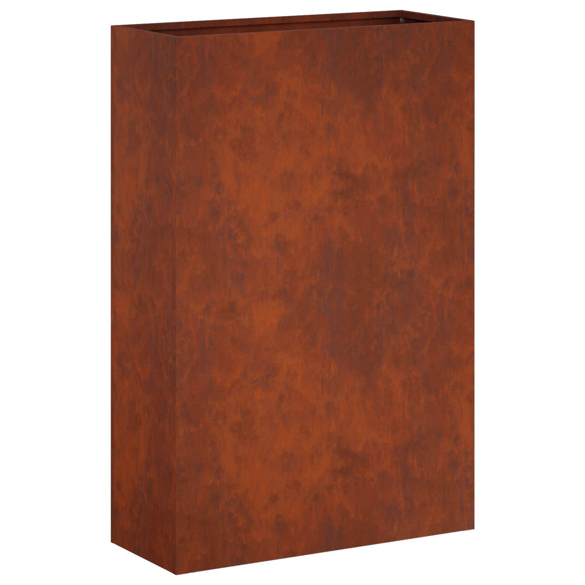 Macetero De Jardín 2 Uds. Oxidado 40 X 20 X 75 Cm Acero Oxidado_2