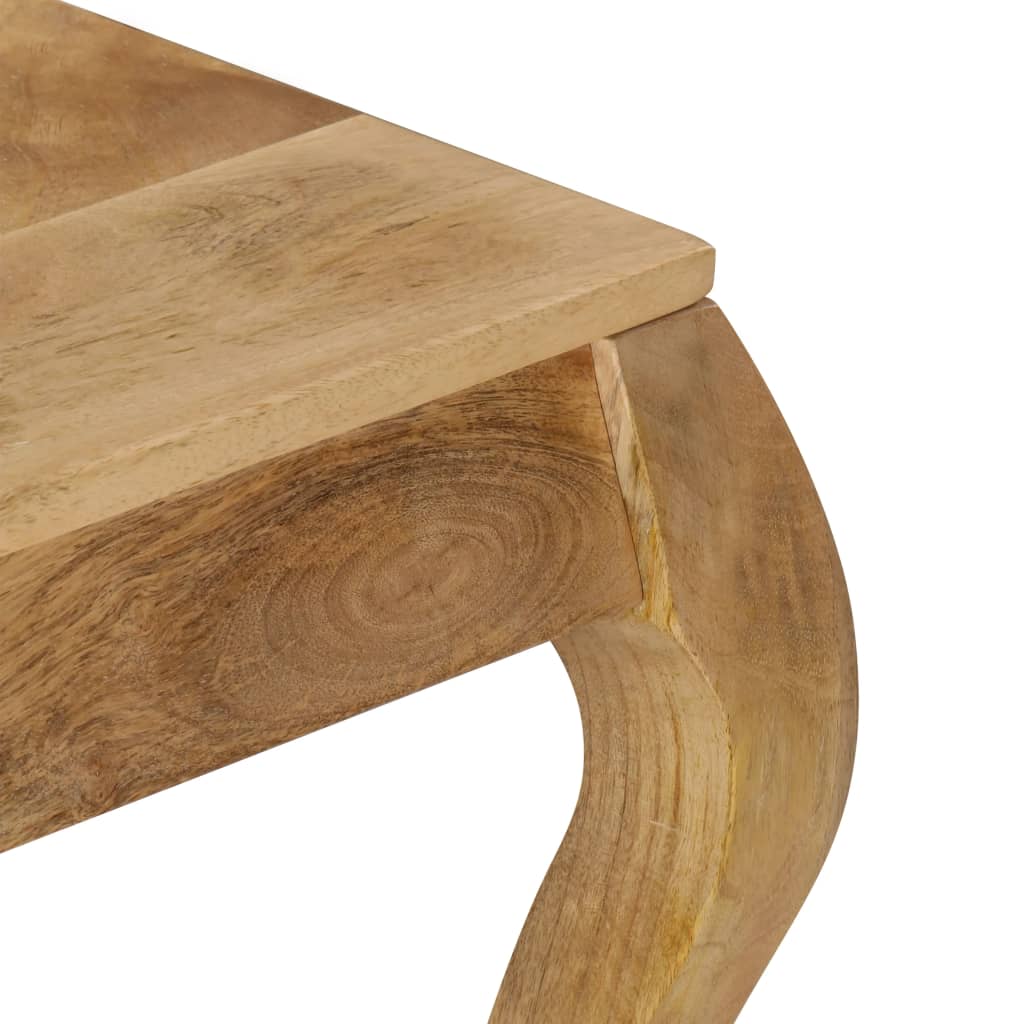 Mesa Auxiliar 45x45x40 Cm Madera Maciza De Mango_2