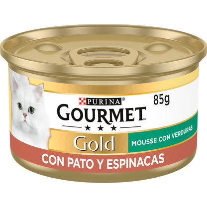 GOURMET GOLD Mousse Comida húmeda Pato&Espinaca 85 g
