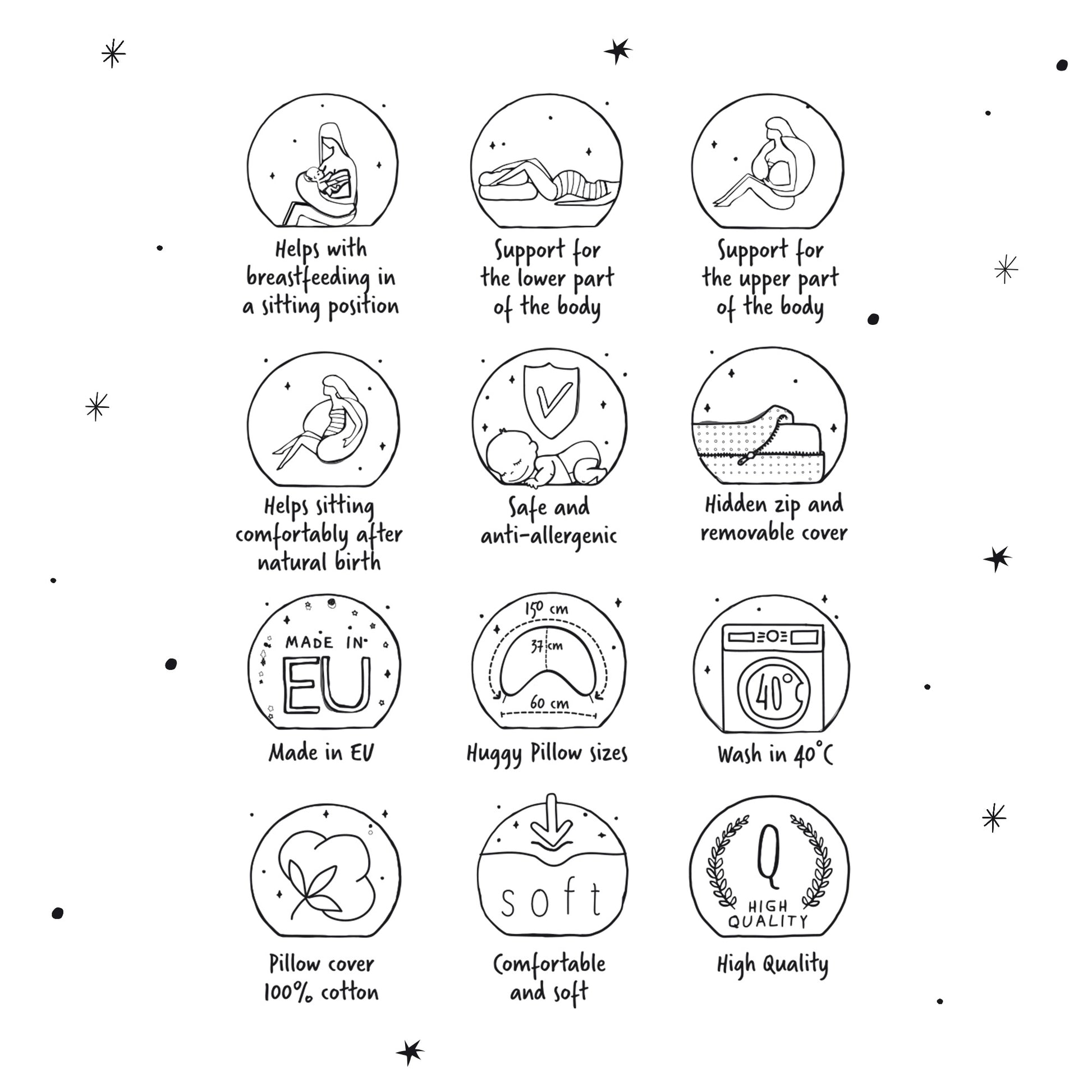 Cojín De Lactancia Huggy Basic Hoya