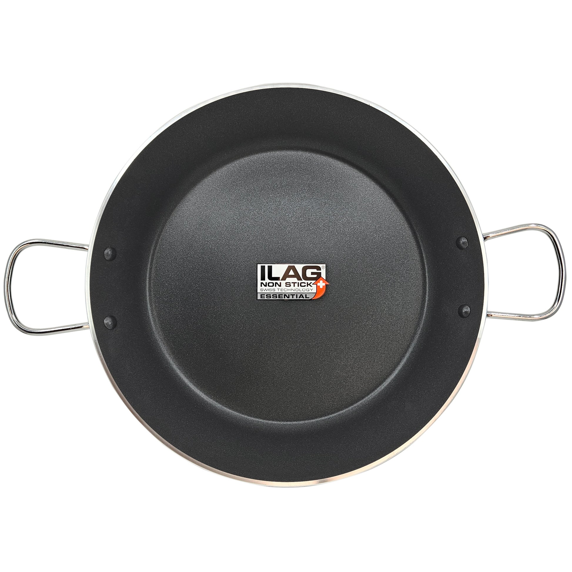 Briebe Paellera Inducción 38cm, 7-8 Raciones, Aluminio Prensado, Antiadherente Sin Pfoa, 3mm Espesor, Zafrán, Negro_0