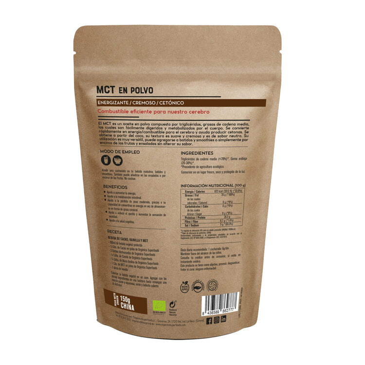 Aceite Mct Bio En Polvo 1kg - Orgánica Superfoods_1