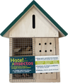Hotel De Insectos Easy-bug, Madera Certificada Fsc. Techo Color Verde.