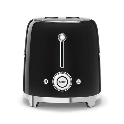 Tostador SMEG 2 ranuras 50's Style negro Nego Mate