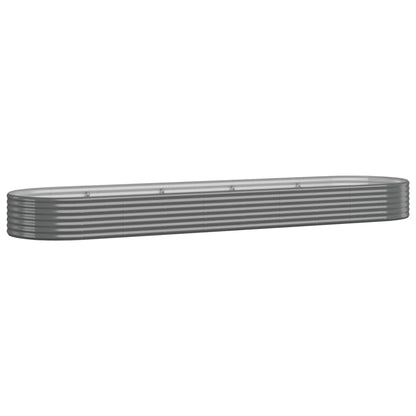 Jardinera Arriate Acero Galvanizado Gris 396x100x36 Cm_0