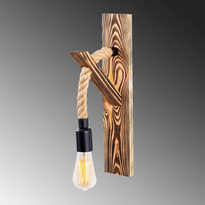 Aplique De Pared, Madera , Madera, 9x17x45, Casquillo 1 X E 27 Max 40 W_2