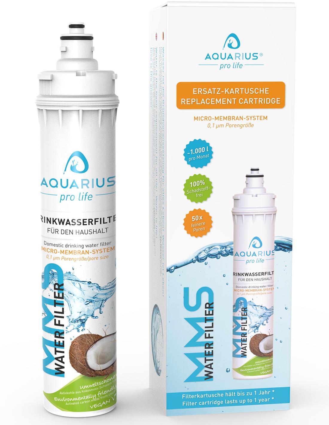 Aquarius Pro Life - Cartucho De Repuesto Para Filtro De Agua Ultrafino De 0,1 Micras (juego Completo)_0