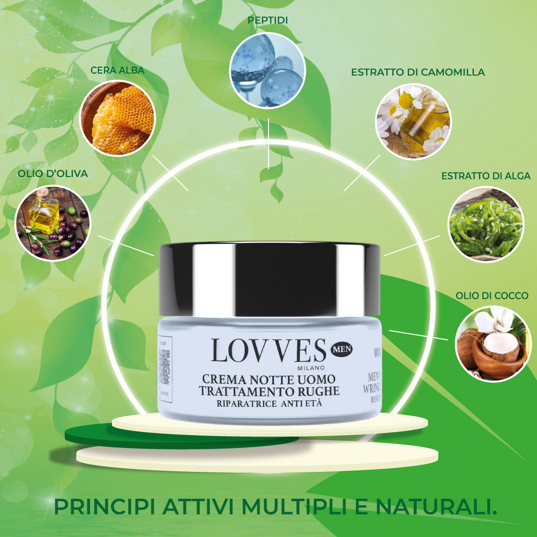 Lovves Crema Noche Hombre Tratamiento De Arrugas 50ml_2