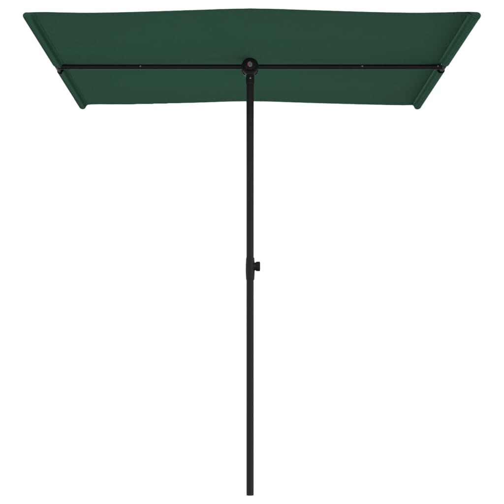 Vidaxl Sombrilla De Jardín Con Palo De Aluminio Verde 180x110 Cm_3